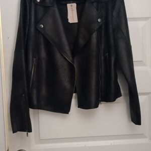 Philosophy Black Leather Jacket